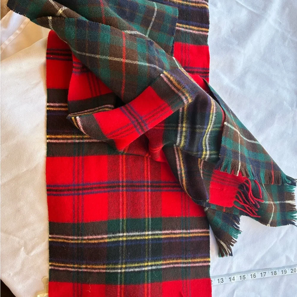 Nordstrom&Browns Bermuda VTG Vibrant Plaid Scarves Red/GreenBlue German Scottish